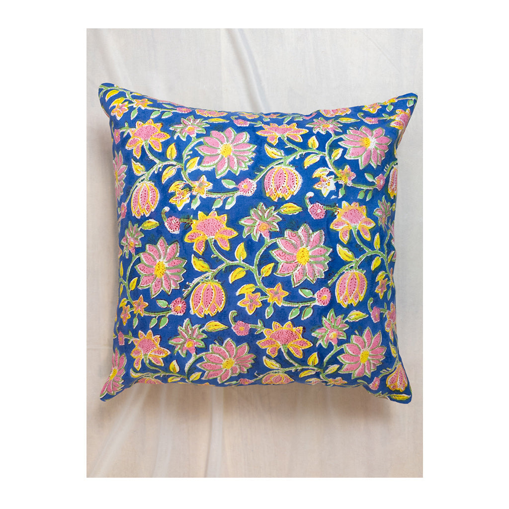 Daisy - Floral Blue & Pink