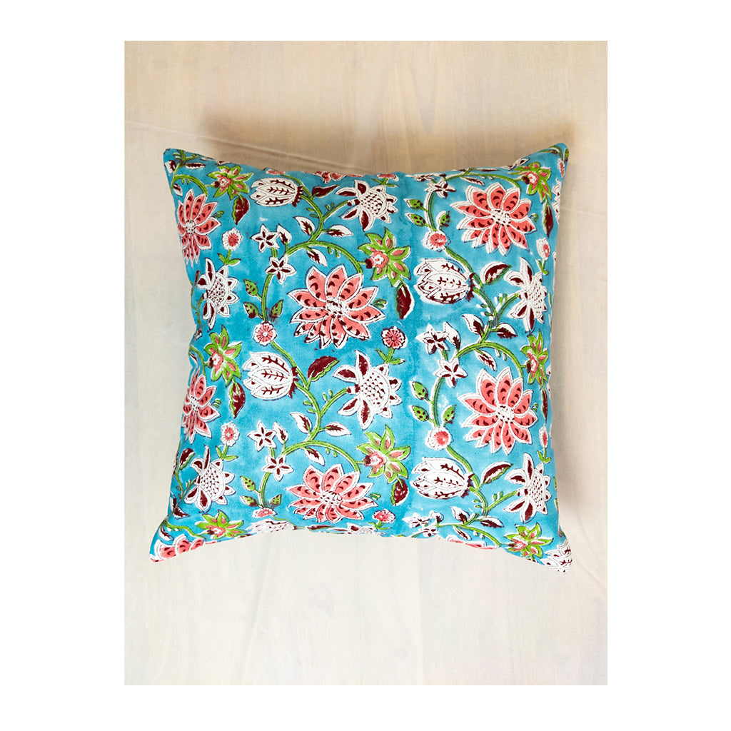 Daisy - Floral Aqua Blue