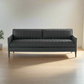 Alexis contemporary channel-tufted sofa by Bluedot Design - front