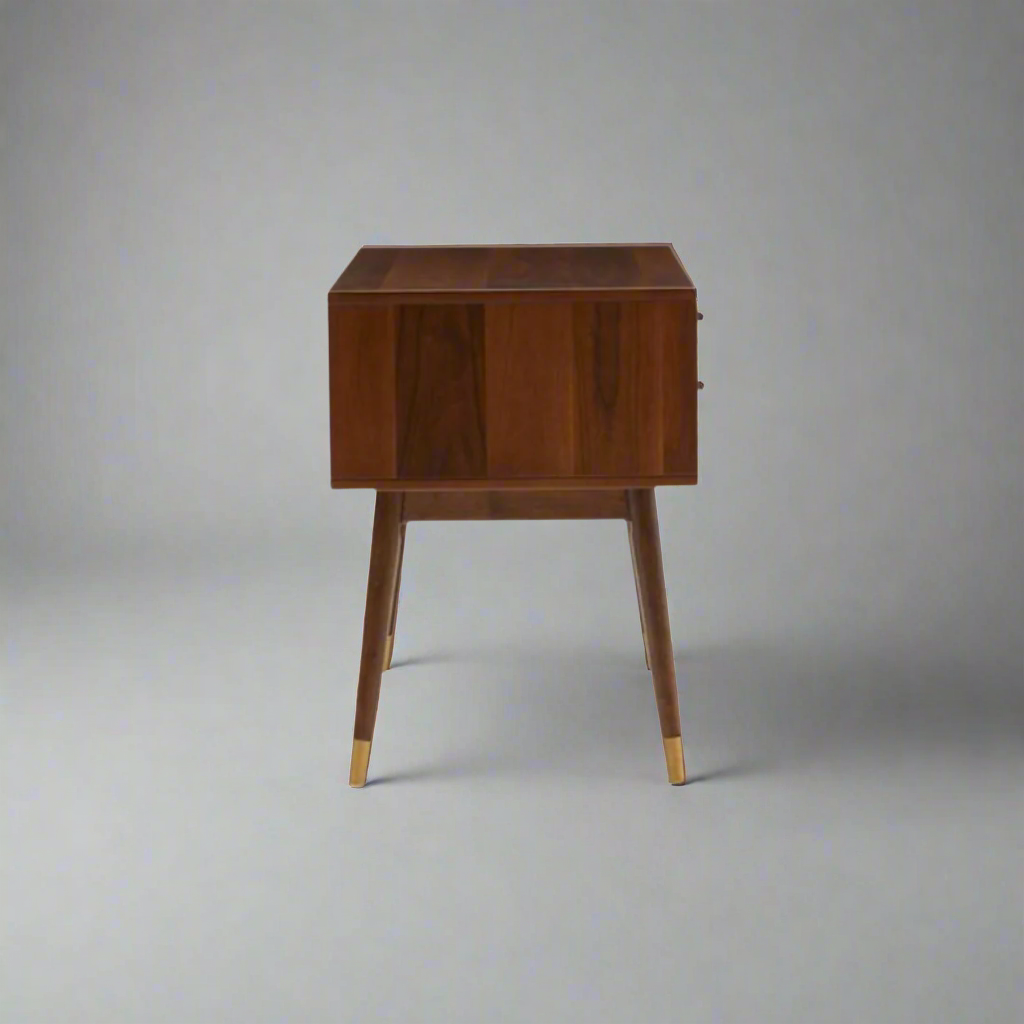 Wooden study table with multiple drawers