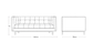 Murray mid-century modern tufted two seater sofa with upholstered seat and solid wood base – dimensions
