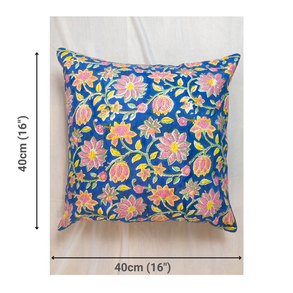 Daisy - Floral Blue & Pink