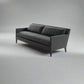 Alexis contemporary channel-tufted sofa by Bluedot Design - isometric view