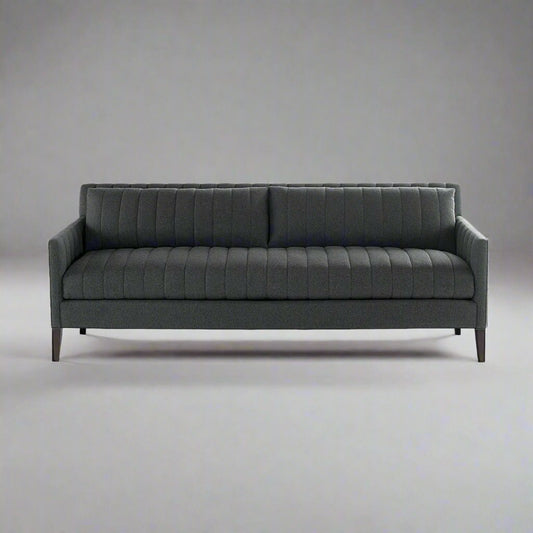 Alexis contemporary channel-tufted sofa by Bluedot Design - front view