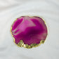 Blush - Pink Aagte Coasters Set of - 4