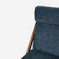James teakwood lounge chair handcrafted by Bluedot Design – upholstery detail