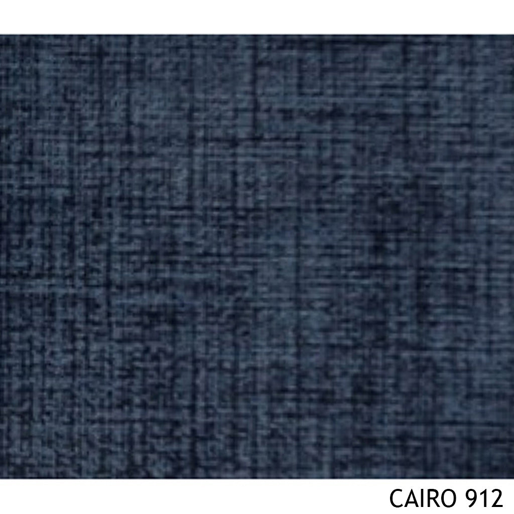 James teakwood lounge chair handcrafted by Bluedot Design – blue fabric